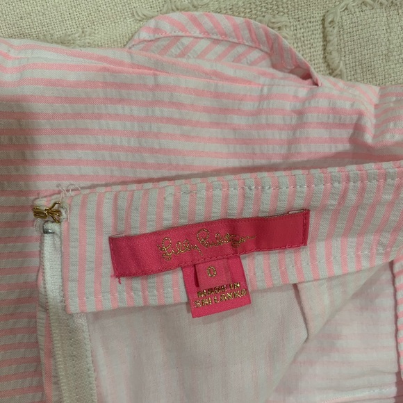 Lilly Pulitzer Faye Skort in Capri Coral Seersucker - Picture 9 of 12